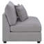 Chaise d'appoint rembourrée en tissu sans accoudoirs avec coussins