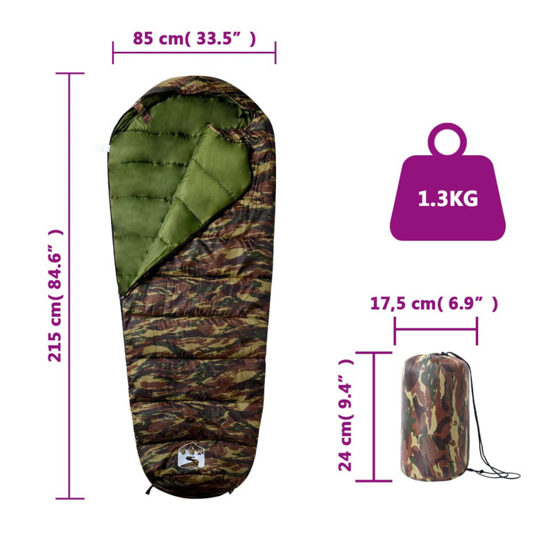 Sac de couchage pour adultes Vidaxl