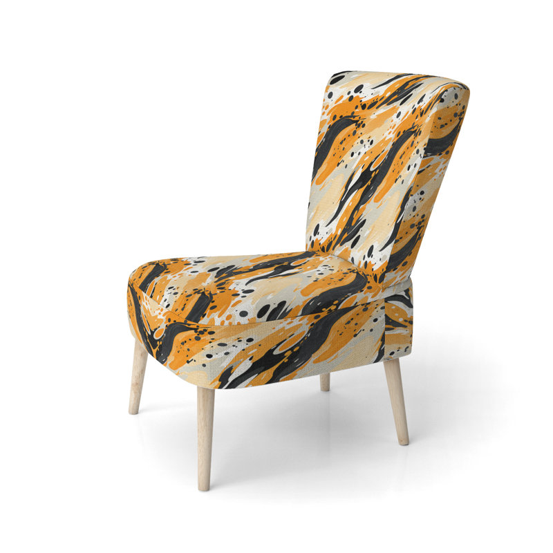 Multicolor Artistic Expression II - Chaise d'appoint rembourrée moderne et contemporaine
