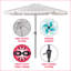 Parasol de marché de 10 pi Marinette-1044790305