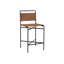 Upholstered Stool with Metal Frame-1897826138