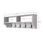 Support de couloir moderne avec de nombreuses tablettes, blanc, 47,2 po x 14,6 po x 8,7 po | Panneau de particules 100% enduit de mélamine pour plus de durabilité | Solution de rangement supplémentaire pour le vestibule, design élégant et fonctionnel pour l'organisation à la maison-1407621000