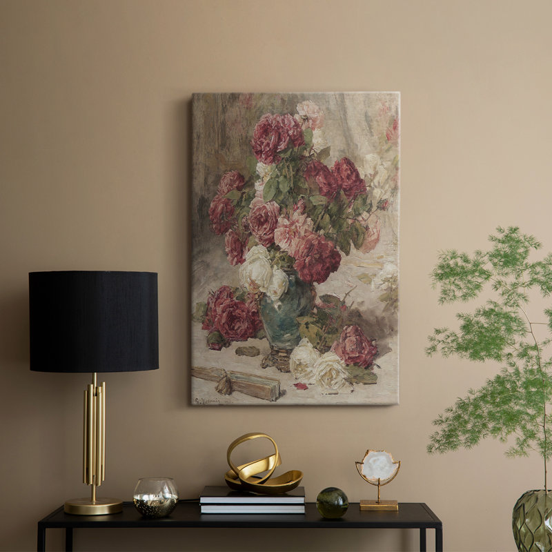 Imprimé floral rétro Lxxiii - galerie Cavas, H 18 po x l 12 po