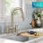 KRAUS Oletto Bridge Kitchen Faucet with Pull-Down Sprayhead-93628887