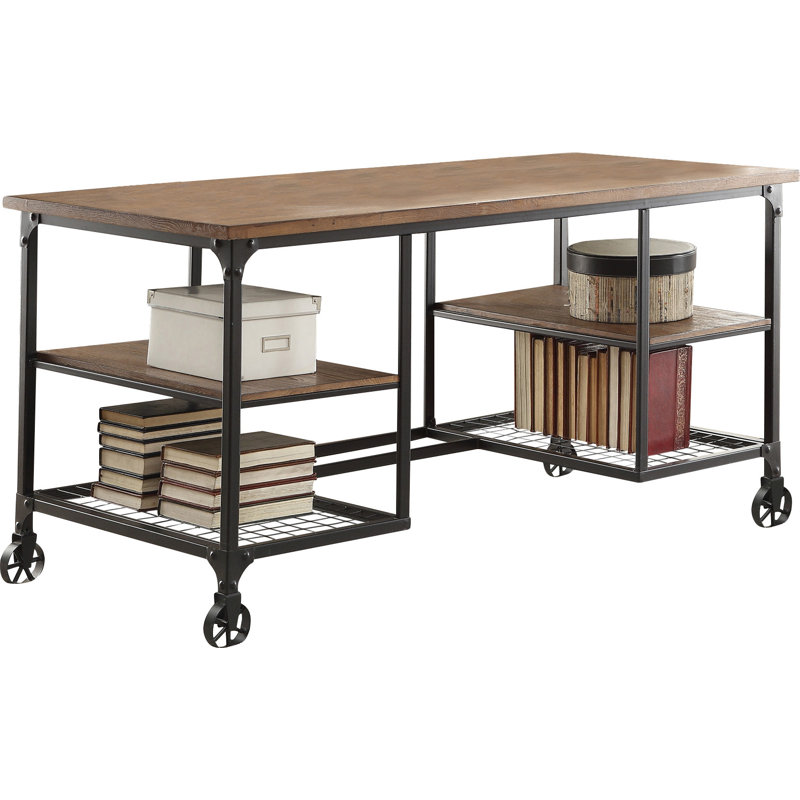 Malonne Solid Wood Top Writing Desk