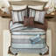5-piece Reversible Jacquard Bedding Sets, Soft Cotton, Traditional Style, For Home