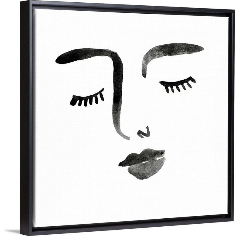 Print, Black Framed, 22" H x 22" W x 1.75" D