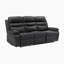 Ensemble de salon inclinable manuel en cuir fleur 3 pièces avec ressorts ensachés Hwang Comfort-731270705