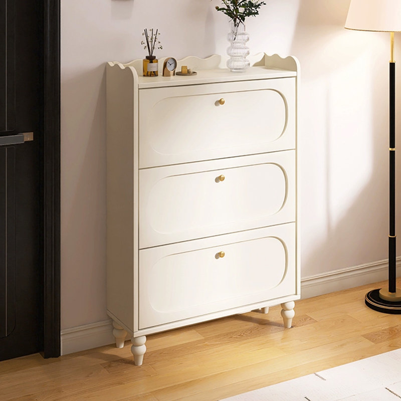 Beige Solid wood Shoe Storage
