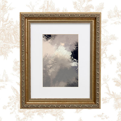 Ileana Wood Embossed Picture Frame with Mat