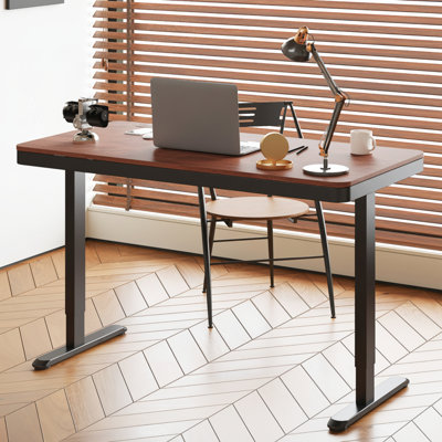 Home Office Height Adjustable Standing Desk with Drawer