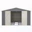 Remise de rangement avec structure de plancher renforcée et portes verrouillables et 4 évents