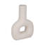 Modern geometric stoneware dolomite vase - minimalist decorative accent for contemporary home decor Rachael-407395937