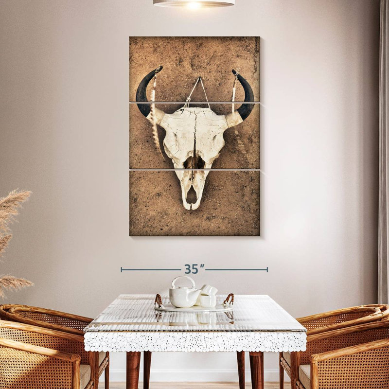 Kerner Cattle Skull, 50" H x 32" W