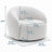 Light Gray Curved Swivel Barrel Chairs