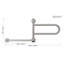 Barre d'appui pivotante blanche DependaBar (17,5 po)-120830642
