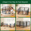 Pet Pen with 2 Doors & Automatic Locks-1831667588
