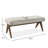 Danari Fully Upholstered Wood Frame Waterfall Bench-514162057