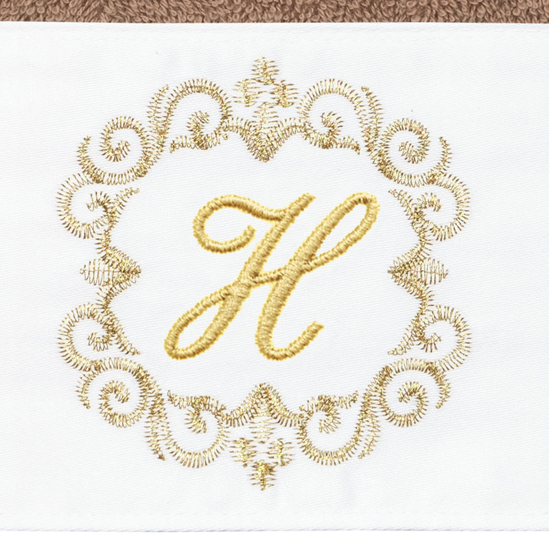 Winston Porter 100% Turkish Cotton Wensel 2PC Embellished Hand Towel Set, H