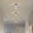 Alixandra 1-Light Clear Hammered Glass Semi Flush Mount-964493508