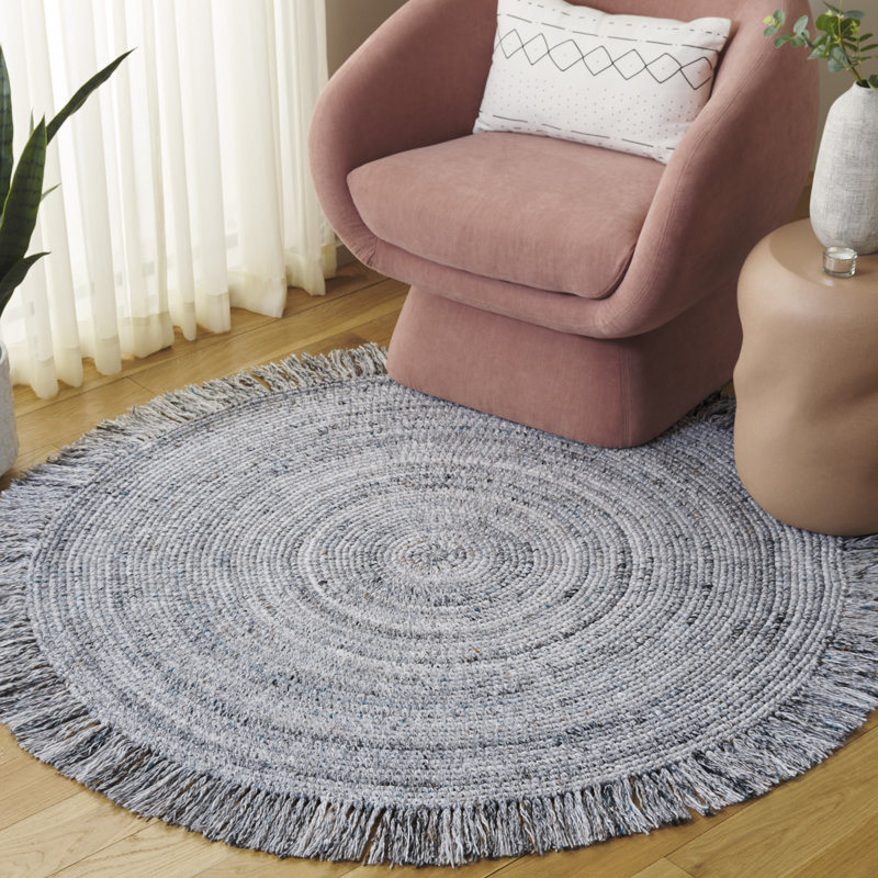 Tapis ivoire / noir Renewal 402, Rond 5 pi