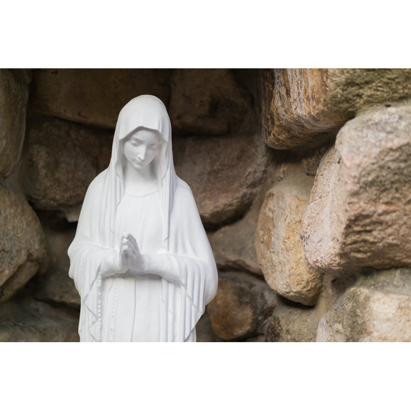 Statue Of The Mary - Wrapped Canvas Print, 30cm H x 46cm W x 3.8cm D
