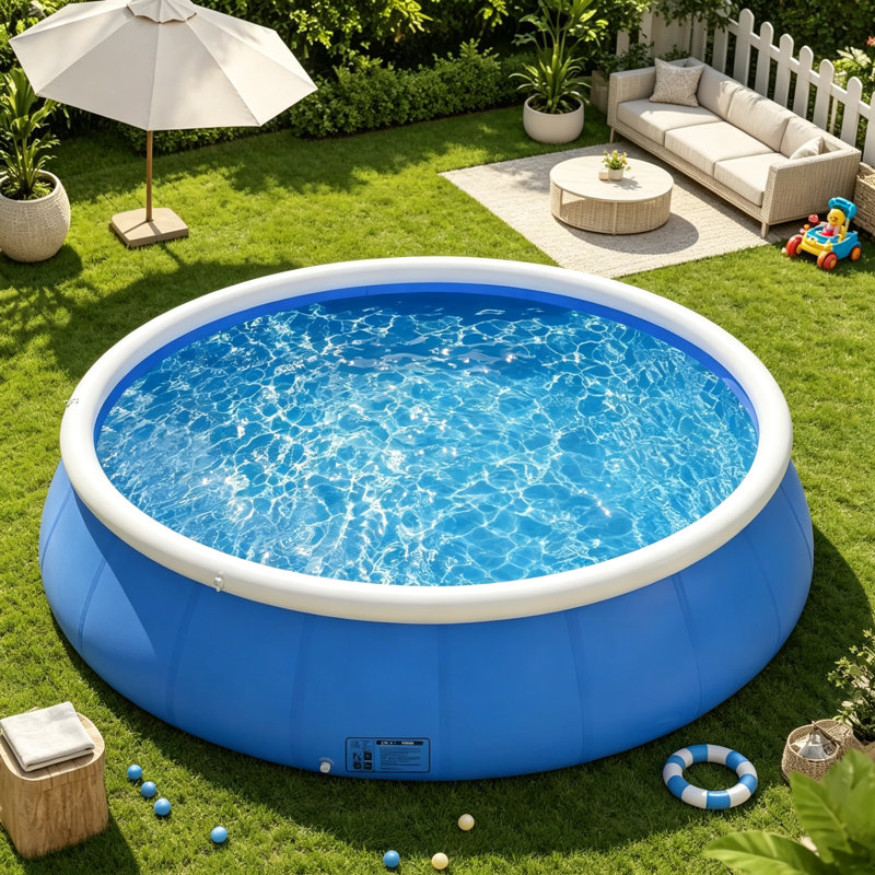 Piscine gonflable à ressorts gonflables en forme de papillon 183 * 51 , L 11,8 po x H 30,22 po
