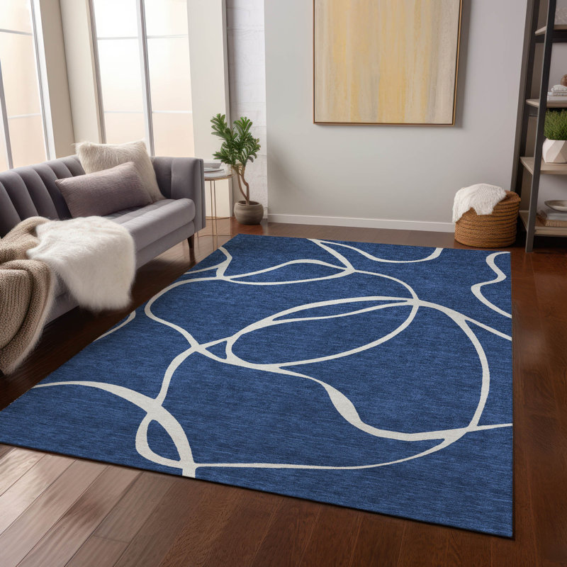 Tapis intérieur / extérieur lavable à la machine Chayden ACN999, Rectangle 5 pi x 7 pi 6 po