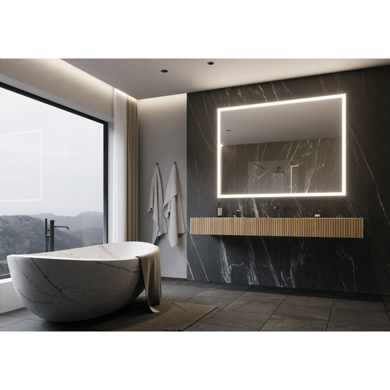 Rectangle Galaxy LED Lighted Mirror Dimmable 3000K , 45" x 60"
