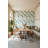 White Background Wallpaper Abstract Green Wall Mural