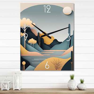 Jaybriel - Landscape Mountains Wall Clock