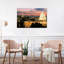 High Angle View Of A City Lit Up At Dusk, Washington Dc, Usa by Panoramic Images - Wrapped Canvas Print-553243259