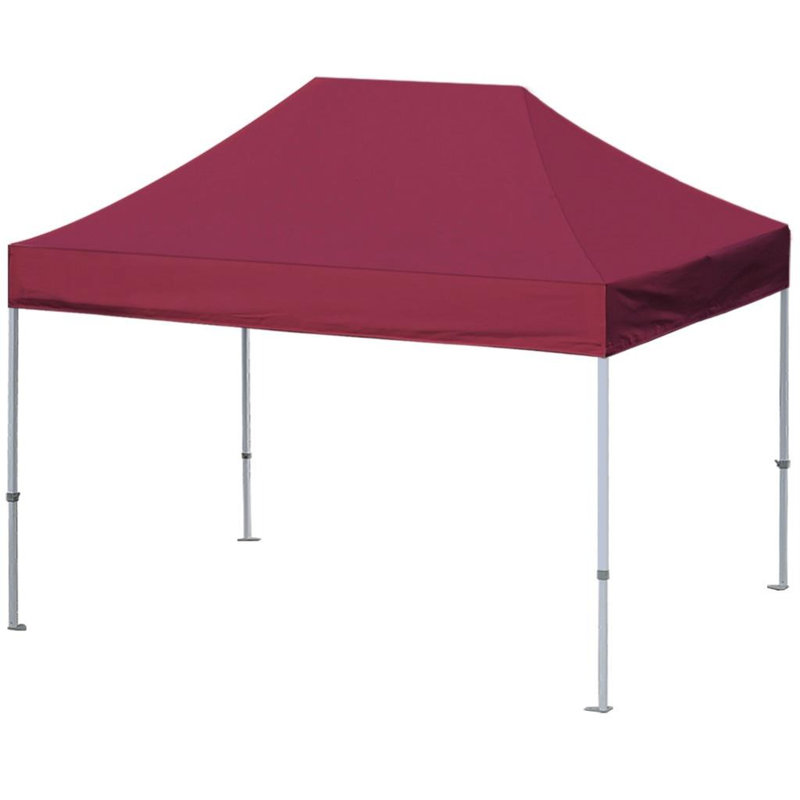 Amaziyah 96 Ft. W x 96 Ft. D Steel Pop-Up Canopy, Burgundy, 10ft x 15ft
