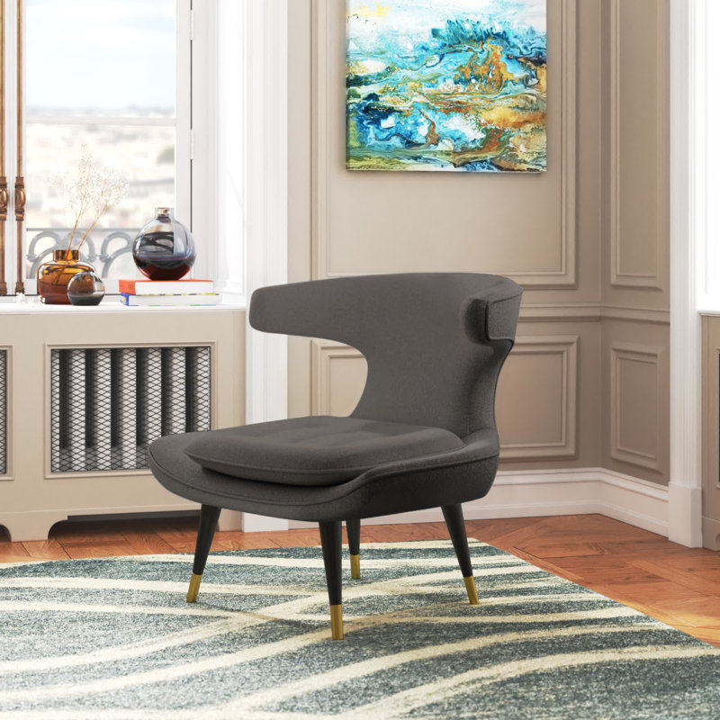 Chaise Burnham, Mélange de polyester gris