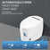 Intelligent Toilet Bidet in White with Auto Open/Close/Flush, Heated Seat/Remote,Foot Sensor Flush