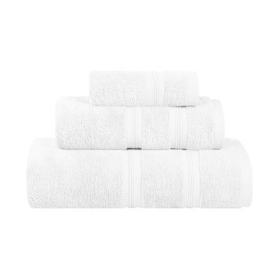  Ensemble de serviettes en coton 3 pièces Smart Quick-Dry Zero Twist