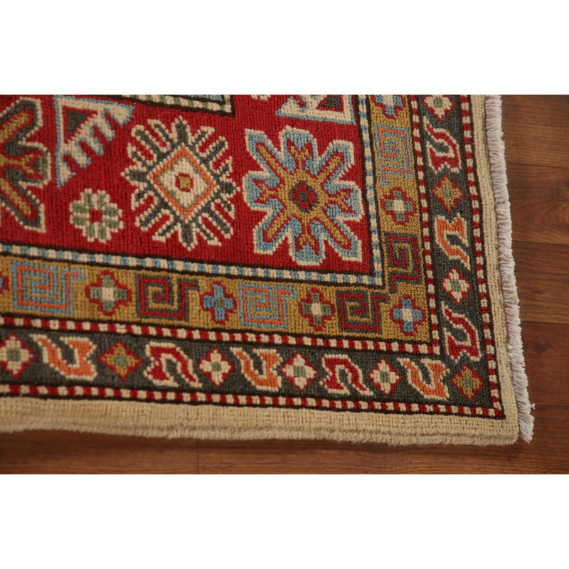 Geometric Kazak Oriental Area Rug