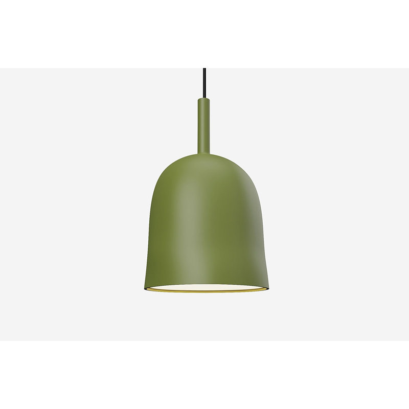 Vessel Pendant Light, Olive, 18.5'' H x 9'' W x 9'' D, Black