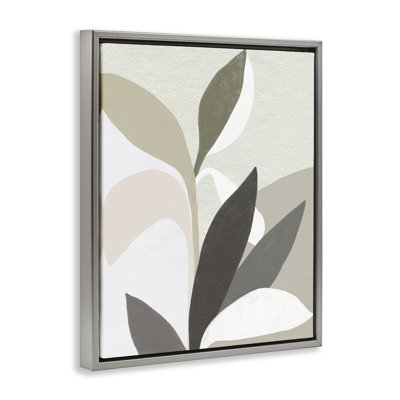 Organic Soft Leaf Shapes Floating Frame, design by June Erica Vess