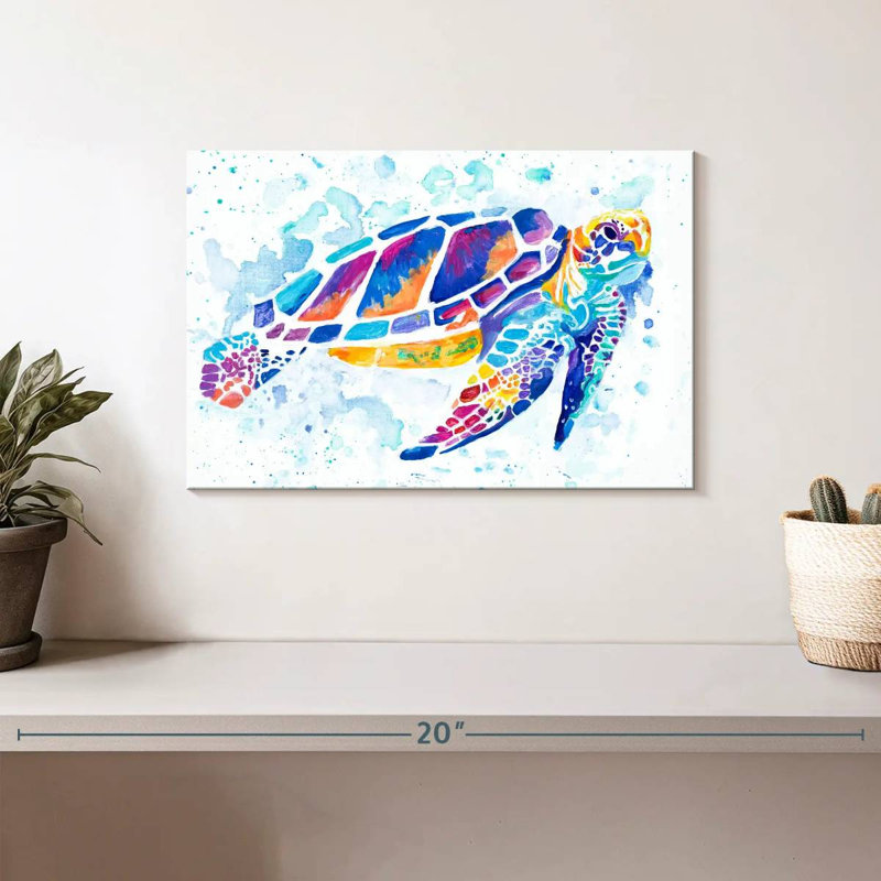 Tortue de mer Brampt, H 8 po x l 12 po