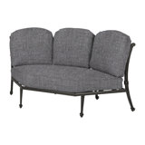 Grand Terrace Three-Back Corner Chair with Sunbrella Cushions