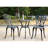 3-Piece Outdoor Rust-Resistant Cast Aluminum Patio Bistro Set With Cushion