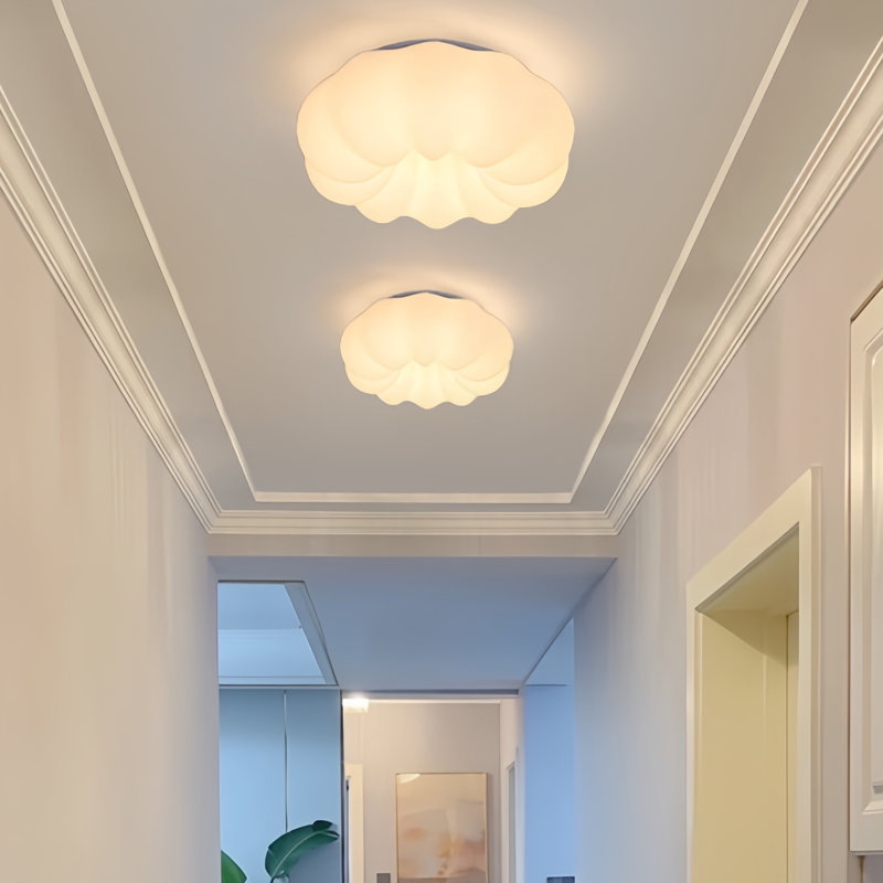 Lampe DEL moderne 17,7 po avec plafonnier encastré Cloud avec télécommande à intensité variable 3 couleurs pour chambre d'enfant