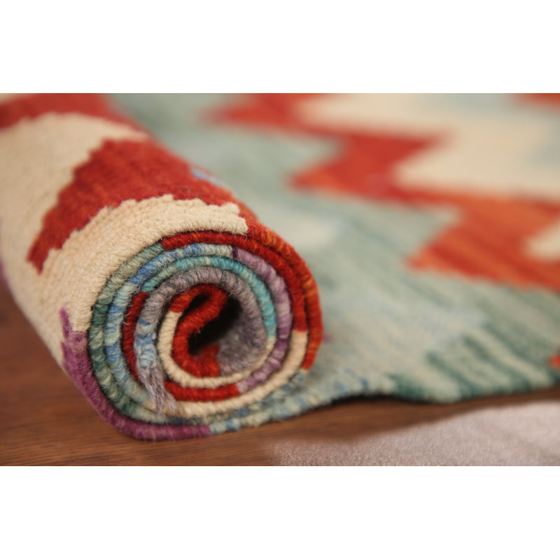 Tapis de style oriental à motif de chevrons 3 x 10