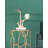 Aluminum Candle Holder With Marble Stand, 8X5x15"-1970659468