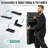 2 PCS Reclining Lounge Chairs Folding Patio Recliner Chair w/5-position Backrest