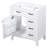 30" Bathroom Vanity - White Cabinet With Drawer Features Solid Wood & Contemporary Design Freestanding Assembly Needed Storage Options Stylish Style-1506107548
