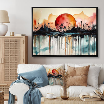 «Minimalist Impressions Of Mountains And Rivers I», reproduction sur toile