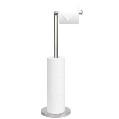 Porte-essuie-tout autoportant en acier inoxydable