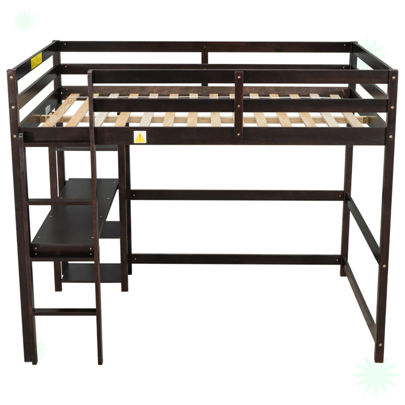 Harace Kids Full Loft Bed, Espresso